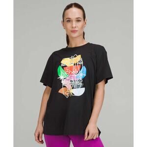 Women's Lululemon All Yours Cotton T-Shirt *Pride Black 6